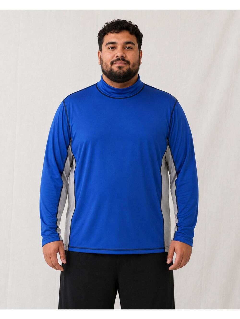 Sun Protection Zone Size 2XL Mock Neck Long Sleeve UPF 50+ Swim Top Athletic